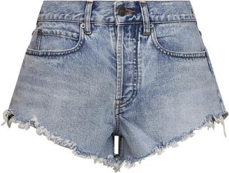 Balenciaga Minishorts - Dames - Denim shorts - Blauw - W28 - Katoen - Korte Broeken