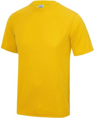 Just Cool Just Cool Mens Performance Plain T-Shirt (XXL) (Gold)