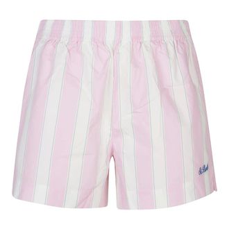 MC2 Saint Barth Short Shorts, female, Pink, Size: XS Meave Striped Shorts