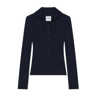 Courr&egrave;ges Dames, Truien, Blauw, Maat: XS
