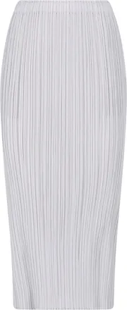Pleats Please Issey Miyake Gonna Midi Plissettata
