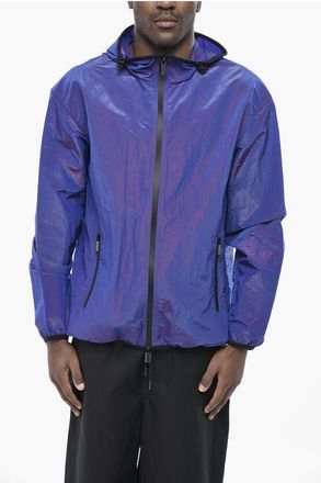 Burberry Iridescent Windbreaker with Stitching Details size 46