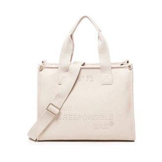 V° 73 Shopping Bags, female, White, ONE SIZE, White Eco-friendly Bag with Handles