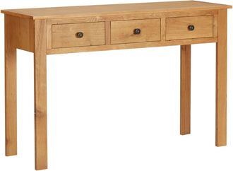 vidaXL Tocador Madera Maciza De Roble 110x40x75 Cm Vidaxl