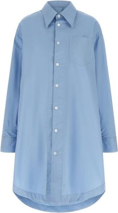 Ami Ami De Coeur Overhemdjurk - Dames - Shirt Kleedjes - Blauw - XS - Katoen - Kleedjes