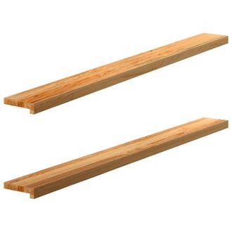 Berkfield Home Window Sills 2 pcs&not;Light Brown 160x15x2 cm Solid Wood Oak | Size: Medium