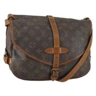 Louis Vuitton Pre-owned Cross Body Bags, female, Brown, Size: ONE SIZE Pre-owned Canvas Cross Body Bag