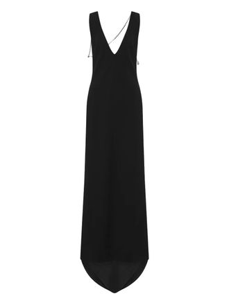 Moschino chain-detail maxi dress - Black