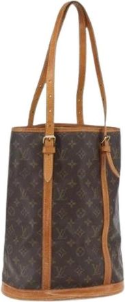 Louis Vuitton Pre-owned Bucket Bags, female, Brown, Size: ONE SIZE Pre-owned Canvas Bucket Bag