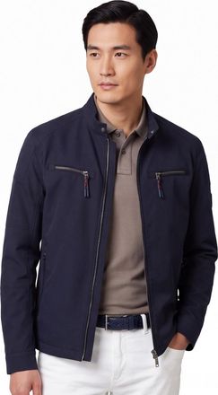 Casamoda Casa Moda zomerjas effen donkerblauw