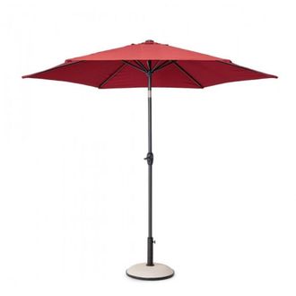 Konte Design Sombrilla redondo grande con m&aacute;stil central de aluminio,lona roja 2,7m