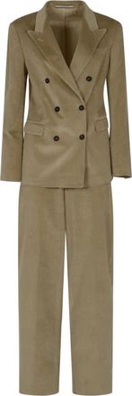 Tagliatore Parigi Blazer - Dames - Business pakken - Beige - 3XL - Leer - Kostuums