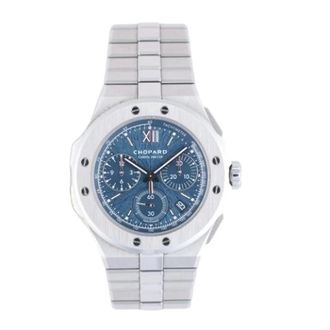 Chopard Pre-owned Alpine Eagle XL Chrono - Heren - Pre-owned - Blauw - Maat: ONE Size Leer