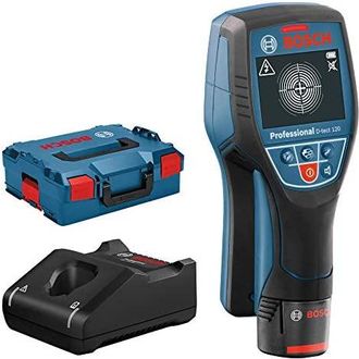 Bosch Sistema 12v Detector De Pared D-tect 120 (1 Bater&iacute;a 12v + Cargador, Profundidad M&aacute;x. 120 Mm, En L-boxx) - Bosch Professional