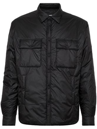 Dsquared2 padded shirt jacket - men - Polyester/Polyester/Spandex/Elastane - 50 - Black