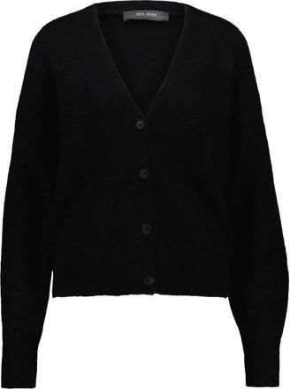 Mos Mosh MMThora V-Neck Gebreide Cardigan - Heren - Vesten - Zwart - XS - Wol - Truien & Vesten