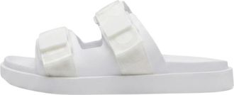 Emporio Armani Sliders - Heren - Schoenen - Wit - Maat: 43 EU