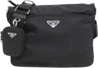 Prada Pre-owned Cross Body Bags, female, Black, Size: ONE SIZE Pre-owned Fabric prada-bags