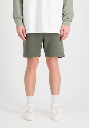 Alpha Industries Shorts ALPHA INDUSTRIES Alpha Puff Print Short, Herren, Gr. XXL, Normalgr&ouml;ssen, gr&uuml;n (schwarz olive), Obermaterial: 80% Baumwolle, 20% Polyester, Hose