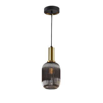 Netlighting Norma Globe Pendant Ceiling Light Black Brass Glass E27 UK STOCK