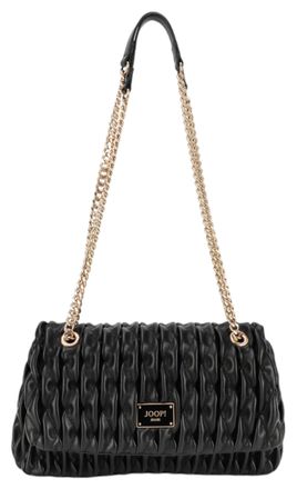 Joop Schultertasche JOOP JEANS ruga emma shoulderbag shf, Damen, Gr. B/H/T: 29cm x 17cm x 11cm, schwarz, Polyurethan (PU), unifarben, Taschen Schultertasch