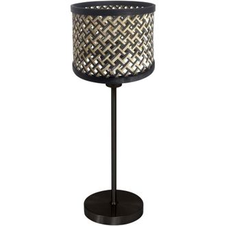 Steinhauer Mexlite - lampada da tavolo - Noor - naturale nero - bambù