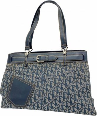 Dior Navy Canvas Tote Bag (Pre-Owned)