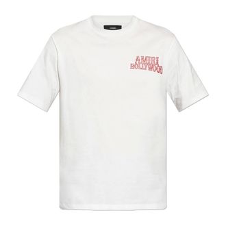 Amiri T-Shirts, male, White, S, Hollywood Tee
