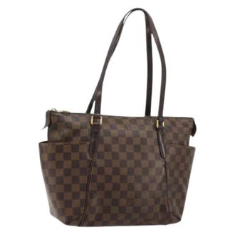 Louis Vuitton Pre-owned Tote Bags, female, Brown, Size: ONE SIZE Pre-owned Damier Ebene Canvas Tote Bag