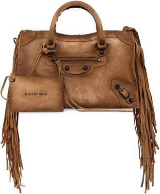 Balenciaga Le City Small Handbag - Dames - Handtassen - Bruin - ONE Size - Leer - Tassen