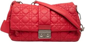 Dior Pre-owned New Lock Bag - Dames - Vintage Schoudertas - Rood - ONE Size - Leer - Vintage
