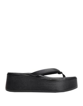 8 by YOOX LEATHER THONG PLATFORM WEDGE