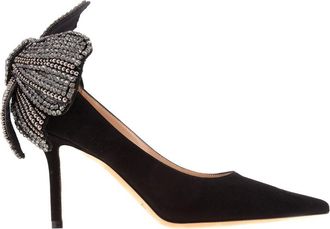 Jimmy Choo London Love 85 Pearl and Crystal Bow Pumps, Brand Size 34.5 ( US Size 4.5 )