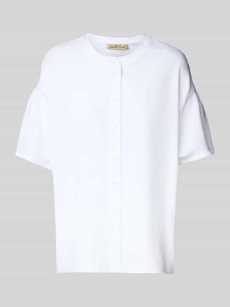 Smith & Soul Relaxed Fit Bluse mit Rundhalsausschnitt und 1/2-Arm in Weiss, Gr&ouml;&szlig;e L