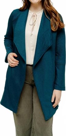 Skies Are Blue Clothing Cecelia Quilted Jacket In Teal