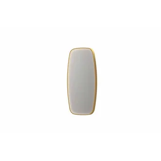 Bernacchini SP31 spiegel - 40x4x80cm contour in stalen kader incl dir LED - verwarming - color changing - dimbaar en schakelaar - geborsteld mat goud