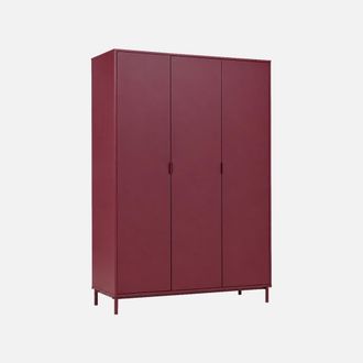 Sweeek Vestidor, Armario De Madera Y Metal Con 3 Puertas