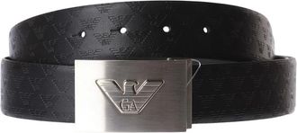 Emporio Armani Heren, Accessoires, Zwart, Maat: ONE Size Leer