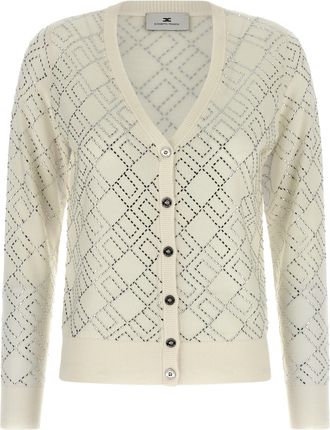 Elisabetta Franchi Crystal Cardigan