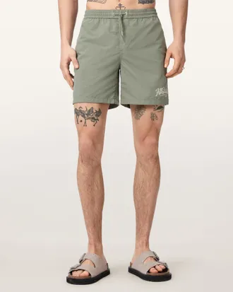 AllSaints Odyssey Slim Fit Swim Shorts