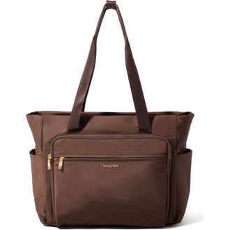 Baggallini Nolita Laptop Tote Bag in Ganache Twill at Nordstrom