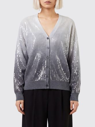 Liu Jo Cardigan relaxed fit in misto viscosa con ricamo di paillettes