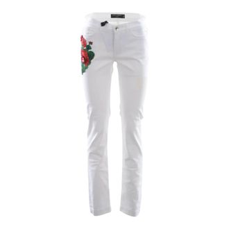 Dolce & Gabbana Slim-fit Jeans, female, White, Size: S Dolce & Gabbana Women Denim Jeans