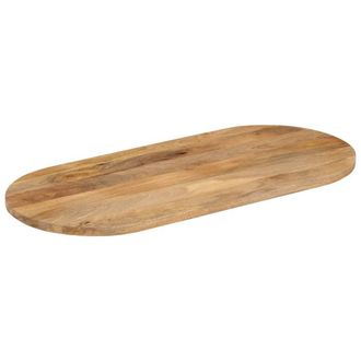 Berkfield Home Table Top 120x60x3.8 cm Oval Solid Wood Mango in Brown