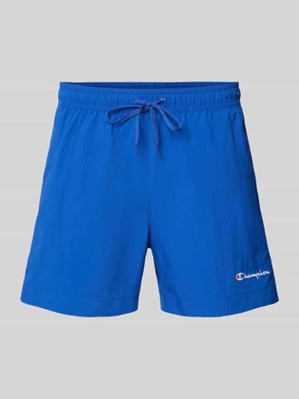 Champion Regular Fit Badehose mit Label-Stitching in Royal, Gr&ouml;&szlig;e L