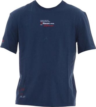 Blauer T-shirts - Heren - T-shirts - Blauw - 2XL - Katoen - Tops
