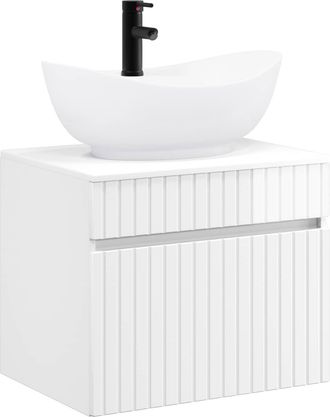 vidaXL Juego De Muebles De Ba&ntilde;o Blanco Brillante Madera De Ingenier&iacute;a Vidaxl