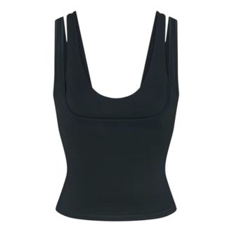 Nike (WMNS) Nike x SKIMS Matte Double-Strap Scoop Tank Top Dark Teal TPTNK10540W-DKT