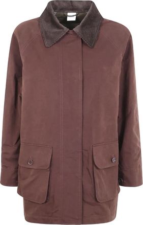 Aspesi Giacca con colletto a coste - Rosso