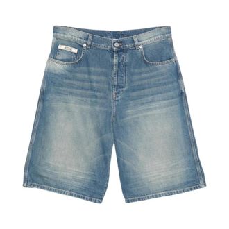 Moschino Korte Broeken, Heren, Blauw, L, Denim, Denim Shorts